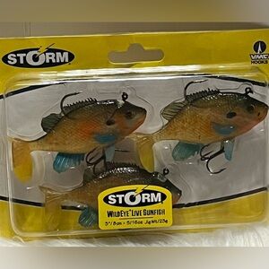NEW 2012 Storm Wildeye Live Sunfish Fishing Lures 3" 5/16oz Jig 3 Pack